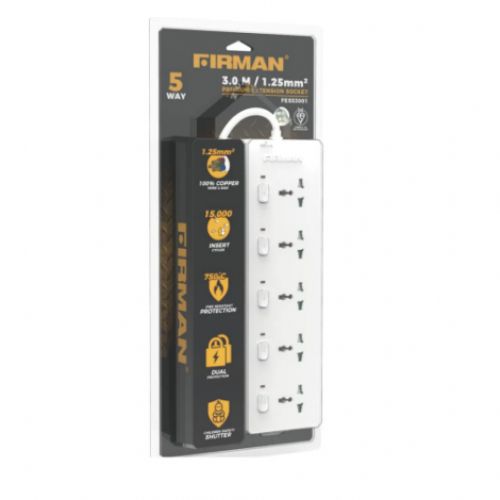 3 Meters Firman Premium Smart Extension Socket