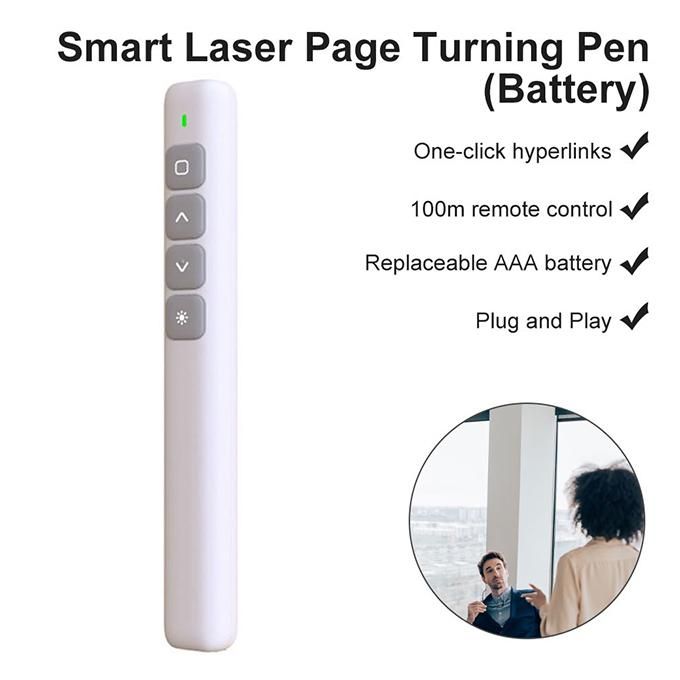 2.4GHz Wireless Remote Control Presentation PPT Flip Pen Meeting Laser Pointer