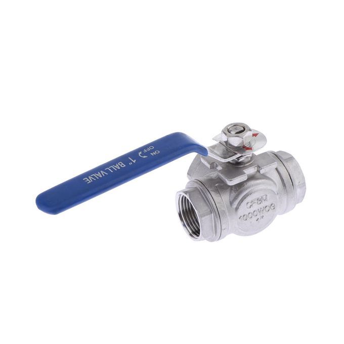 L-Port 304 Stainless Steel Three-way Ball Valve For Water Gas Steam