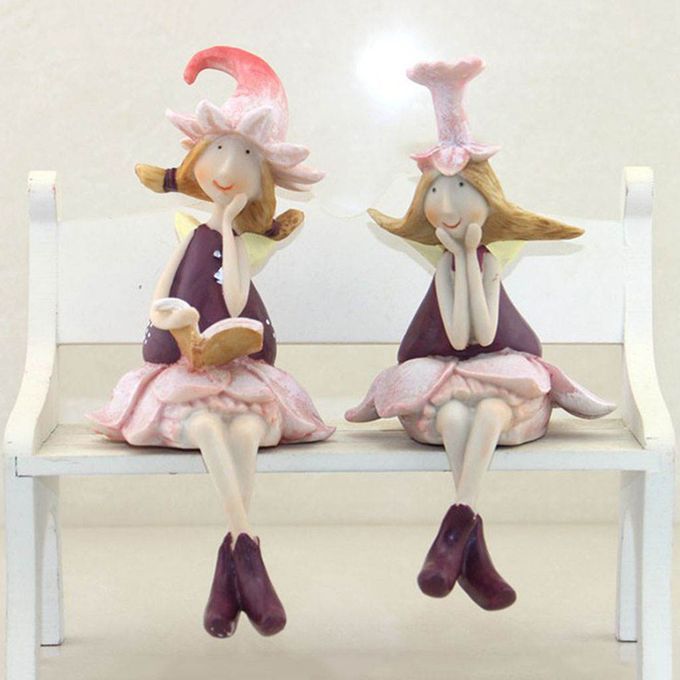 Resin Shelf Sitter 12cm Home Bedroom Fairy Figurine Wedding Figure