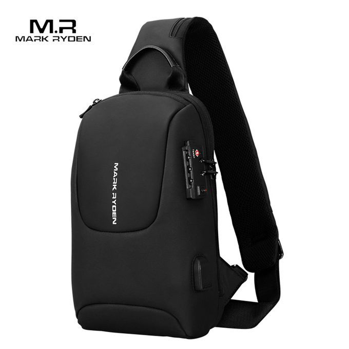 MARK RYDEN TSA Lock Crossbody Men Bag Waterproof USB Charge
