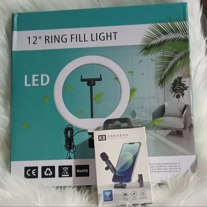 12 Inches Led Ring Light With Mic K8