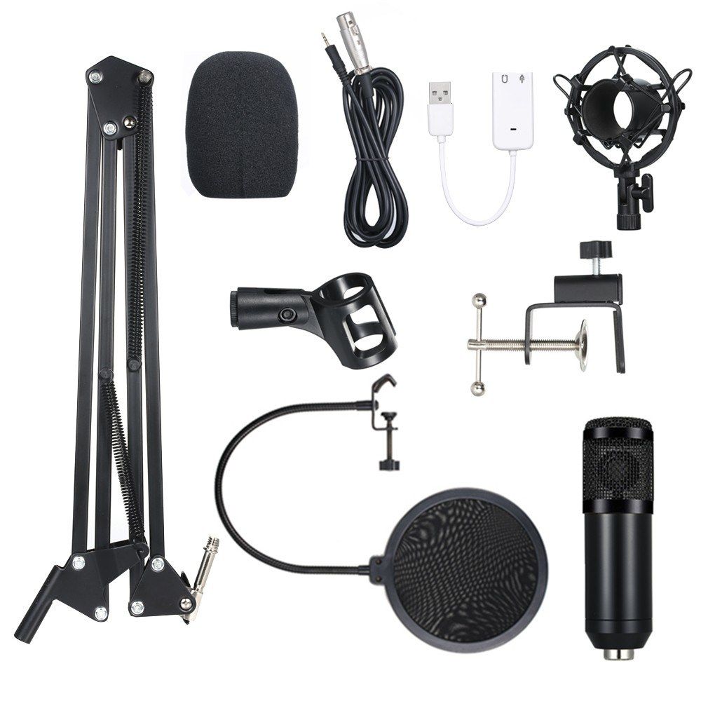 BM800 Condenser Microphone Lit Pro Audio Studio Recording