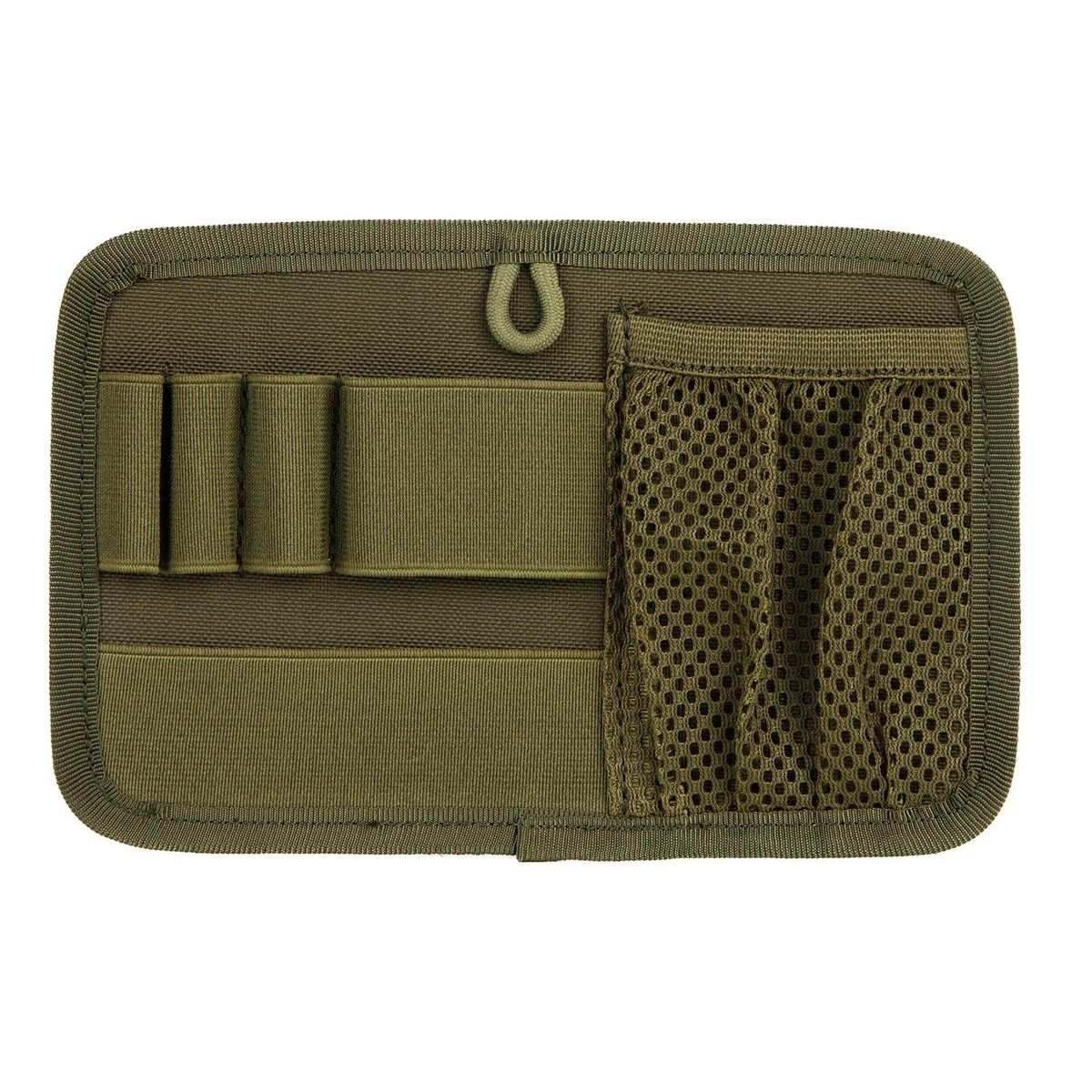 Space-saving Storage Pouch Organizer Expandable Tool Bag with Mesh Army Green