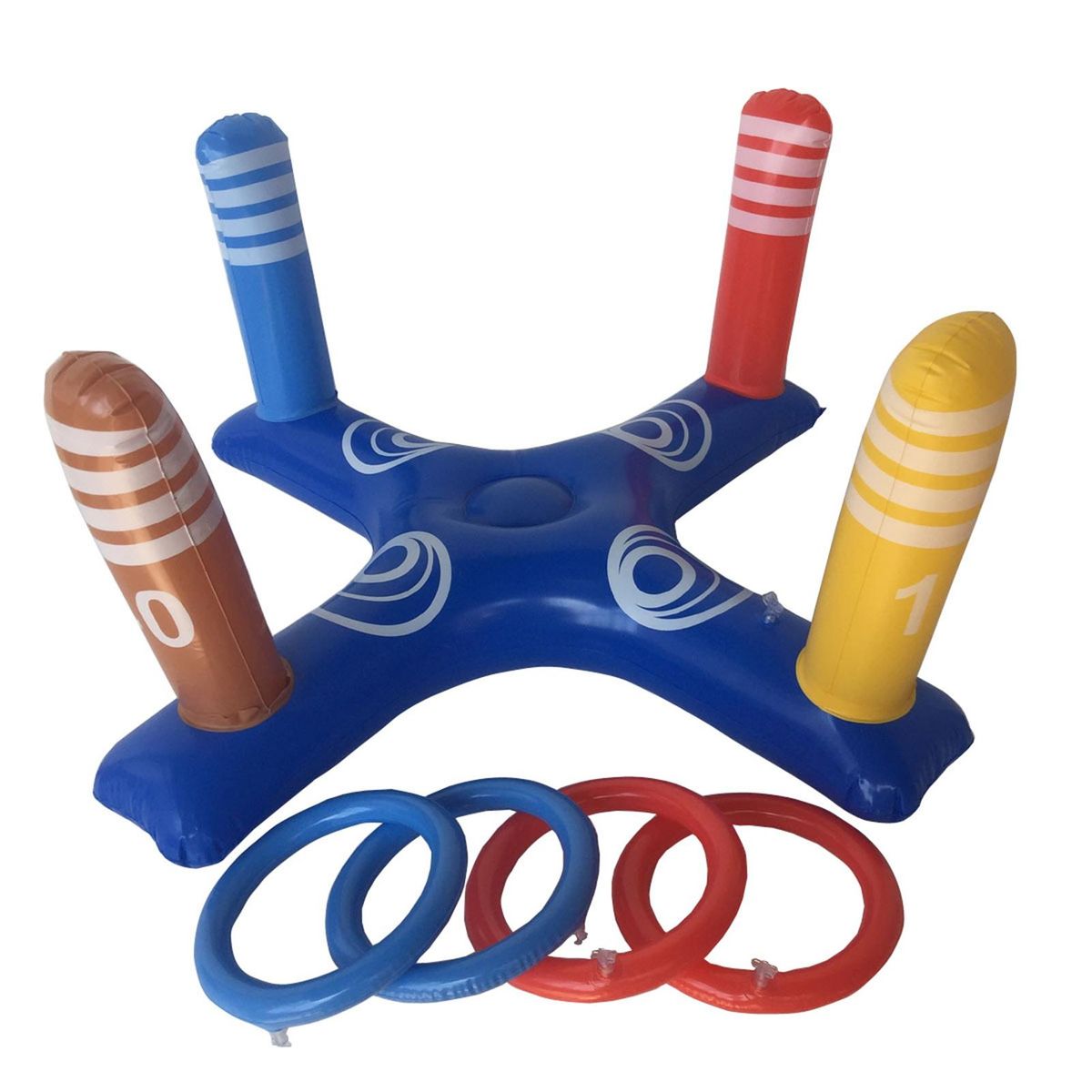1 Set Ring Toy Develop Coordination Inflatable Basketball