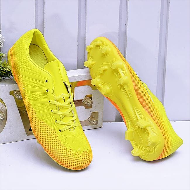 Men Soccer Football Boot Yellow