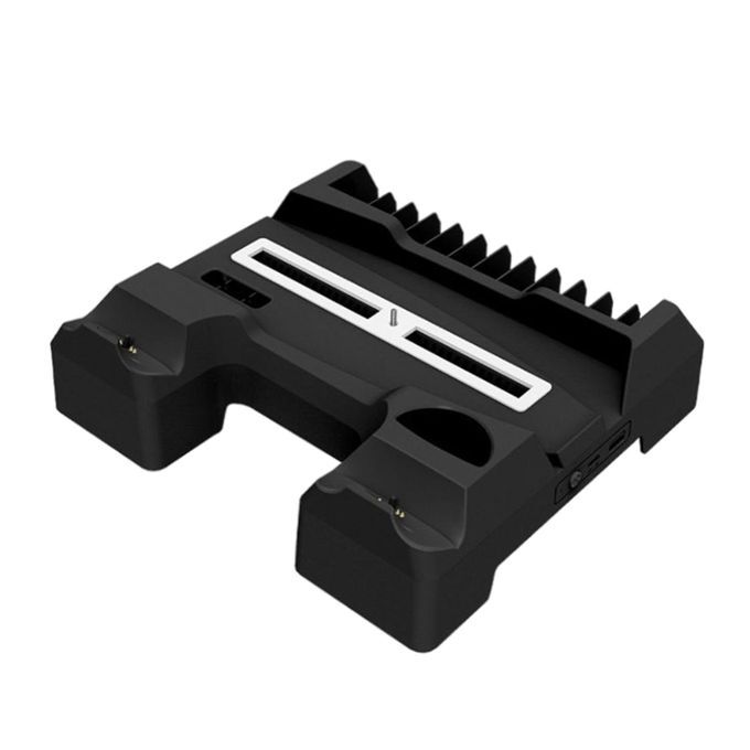 Charging Cooling Fan Base For PS5 Console Game Console Storage Black