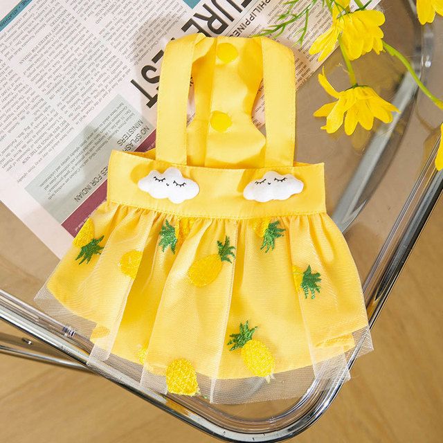 Cloud Pineapple Dress Pet Clothing