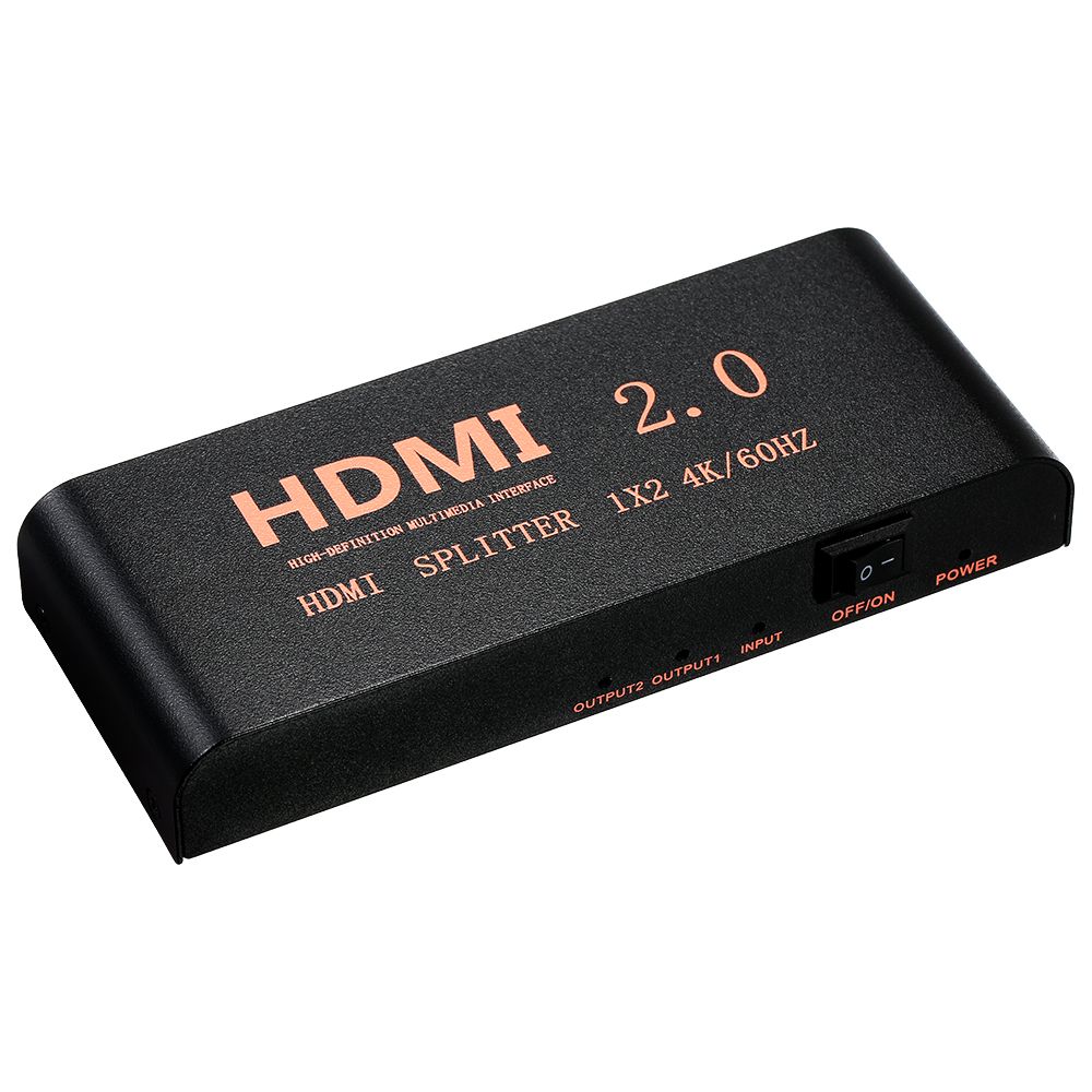 HD Splitter 1 In 2 Out Up To 3840*2160 Resolution With