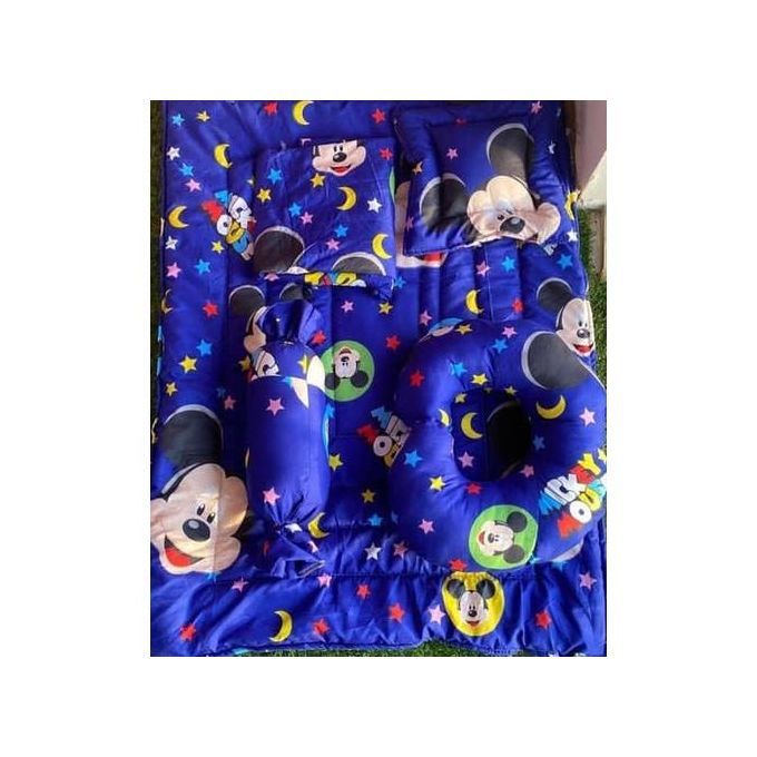 Quality Baby Duvet Set-Mickey Mouse Pattern(Blue)