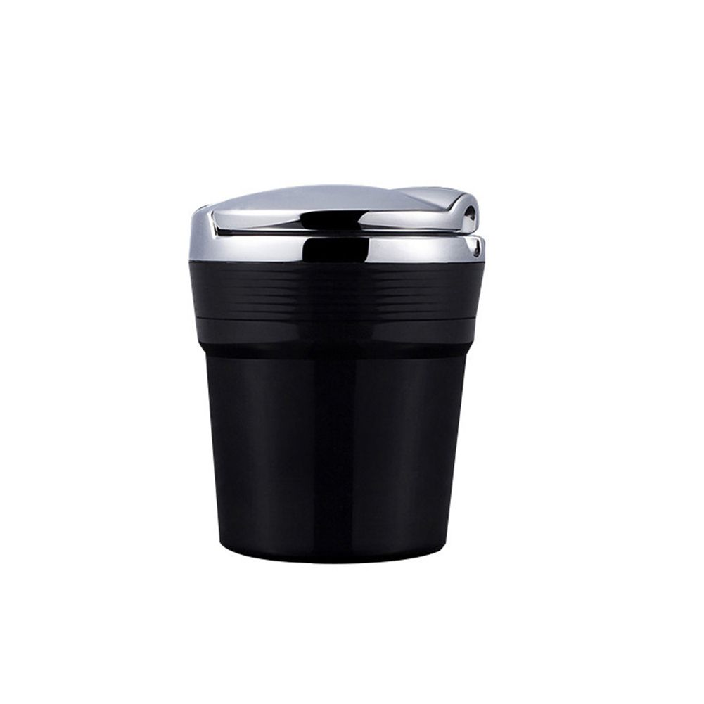 Car LED Light Ashtray Auto Travel  Ash Holder-Black