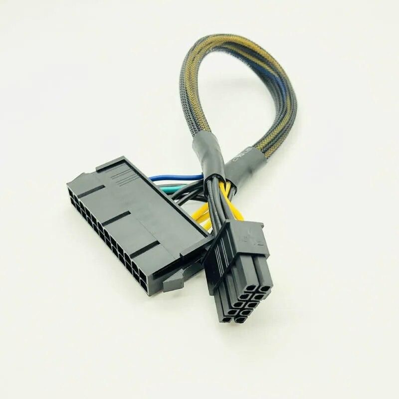 H1111Z Computer Cables ATX 24Pin to 10Pin Power Cable Cord 10pin Adapter Cable 24p to 10p 30cm Envelop Net for Lenovo Computer