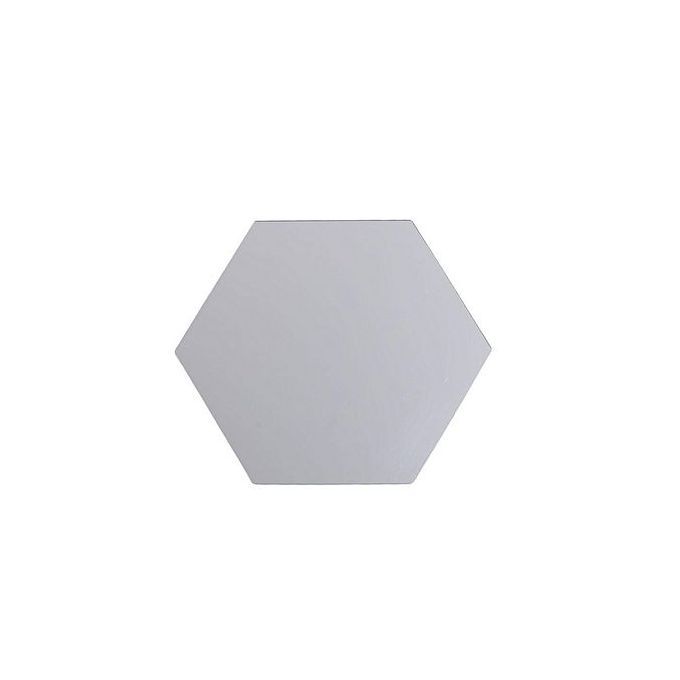 Mirror 12 Piece Hexagon Acrylic Mirror Wall Stickers Wall Decor Home Decoration-Silver