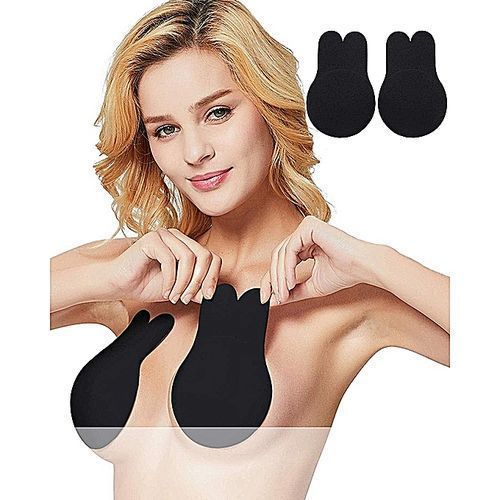 2pcs/pair Women Breathable Strapless Push Up Bra  Reusable Silicone