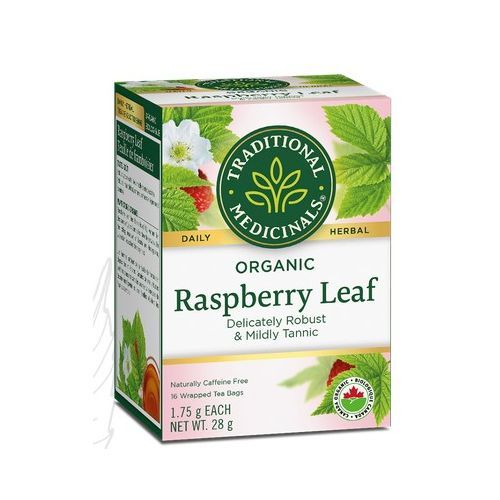 Organic Raspberry Leaf Herbal Wrapped Tea Bags, 16 Ct
