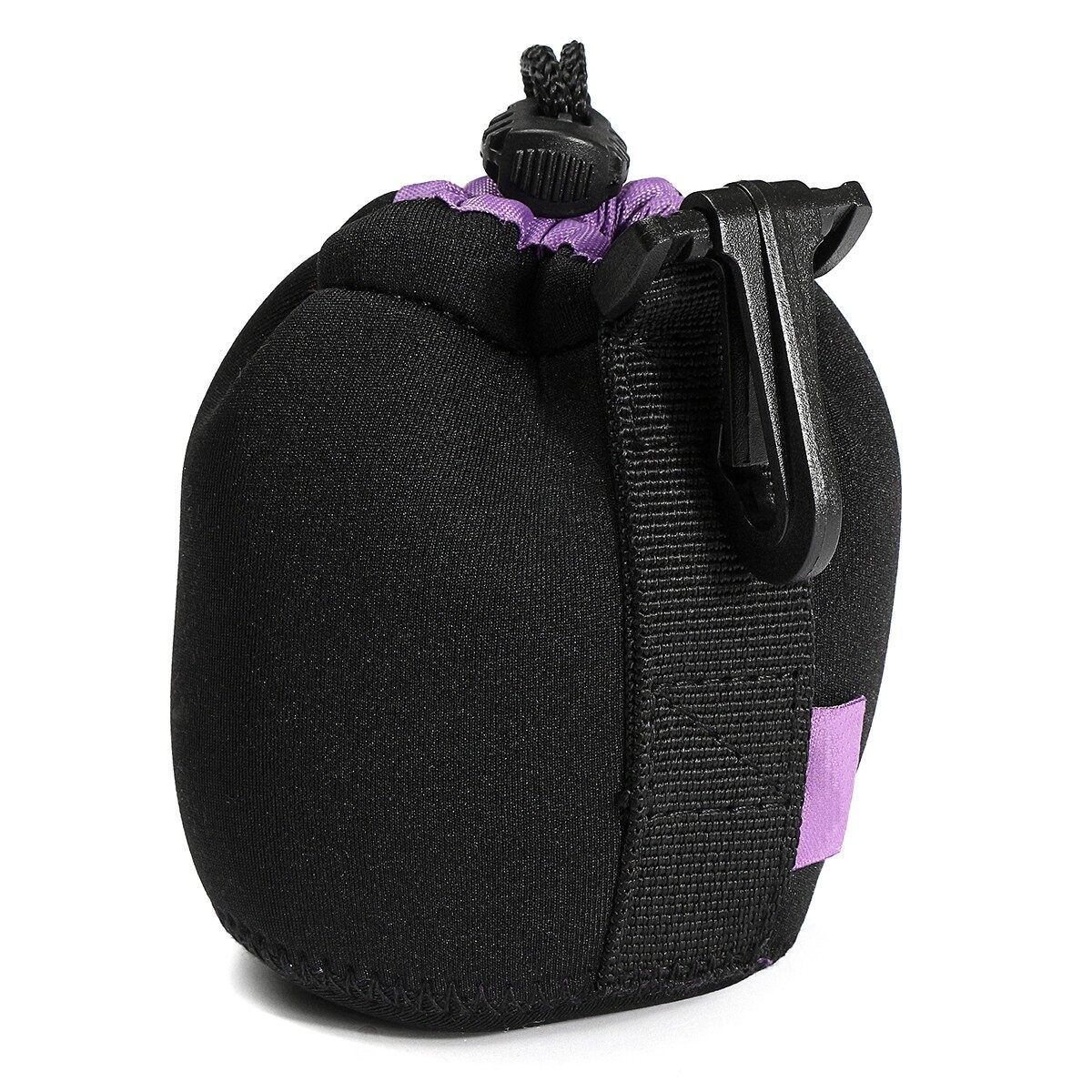 Thick Protective Neoprene Drawstring Pouch Bag Case Cover For DSLR Camera Lens S