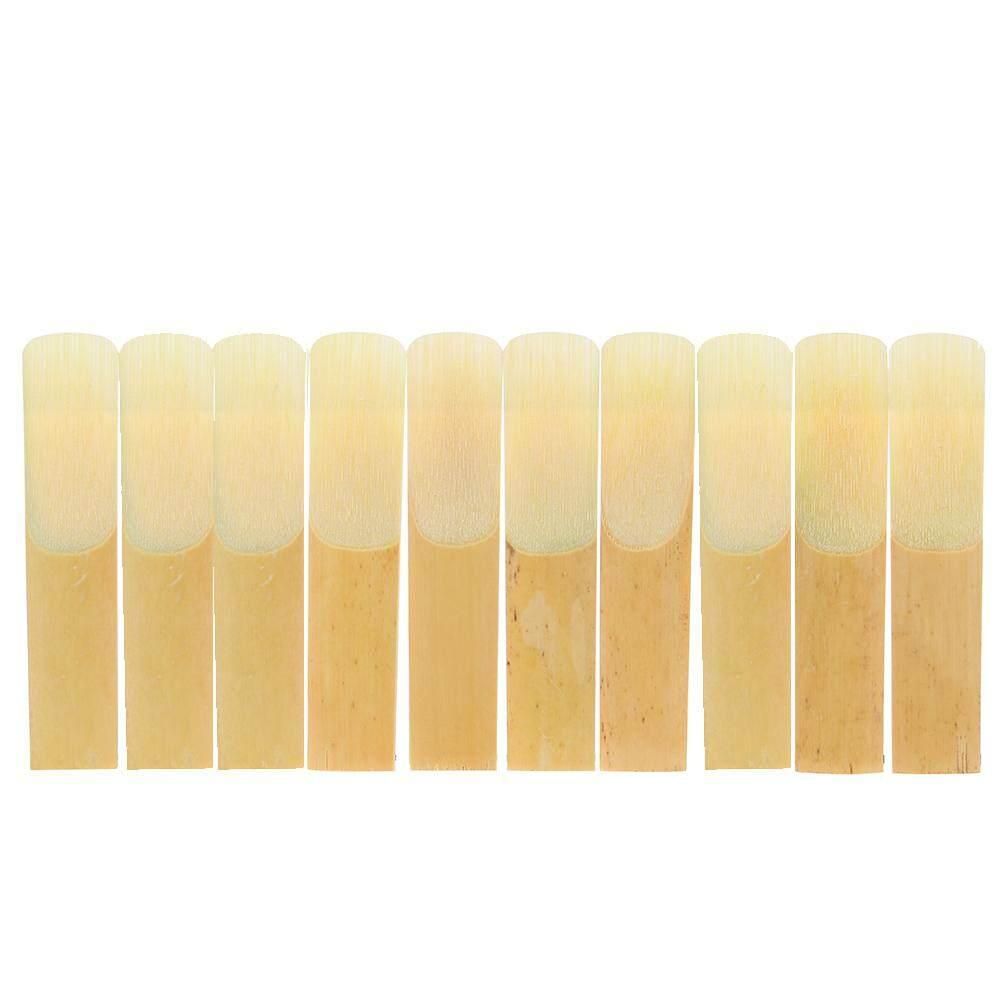 ammoon 10-pack Pieces Strength 2.5 Bamboo Reeds for Eb Alto Saxophone Sax Accessories
