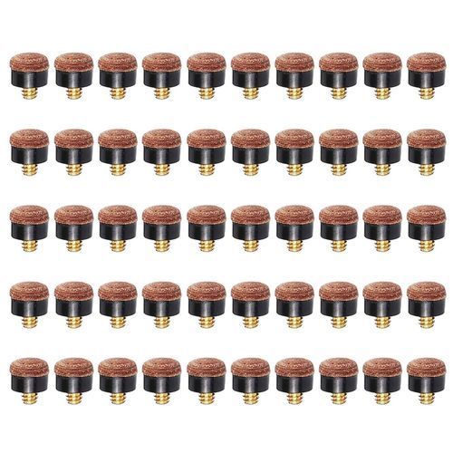 50Pcs Billiard Pool  Screw-on Tips [9mm]