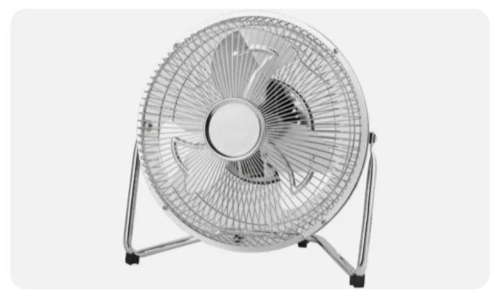 9 Inch Chrome High Velocity Tilting Desk Fan