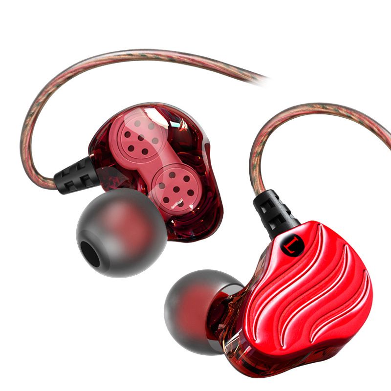 Dual Dynamic Coil In-Ear Sport Music Phone Earphone