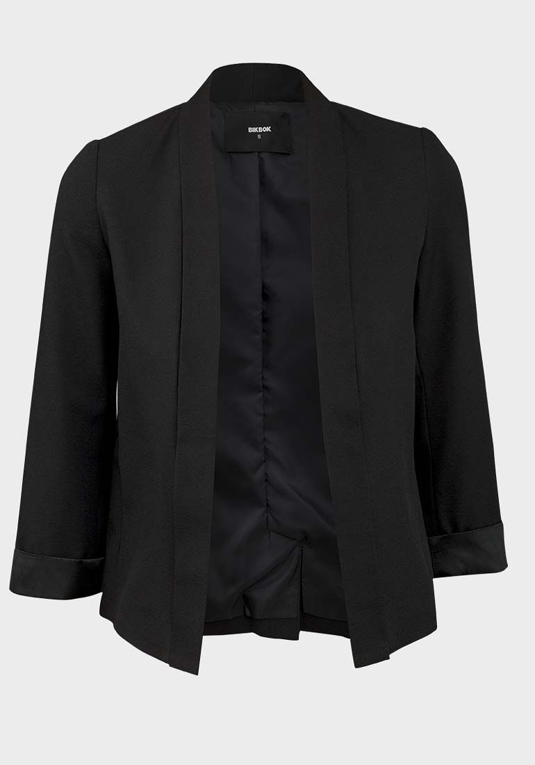 Bik Bok Ladies Open Front 3/4 Sleeve Blazer
