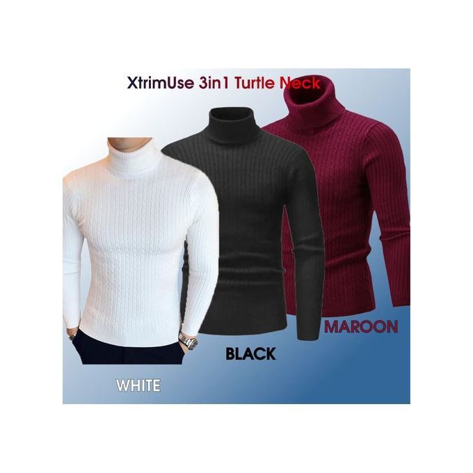 3in1 Men/Women Turtle Neck Top/ Cooperate - 1 SIZE FIT ALL