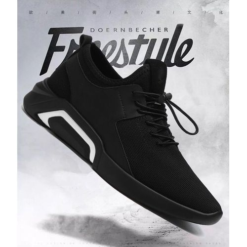 Walkabout FreeStyle Sneakers- Black/White Strip