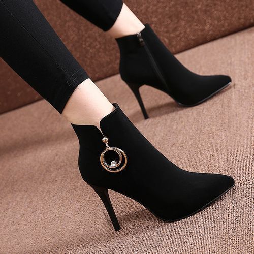 Women Lady Sexy High Heel Martin Boots Party Dress Work Booties Shoes