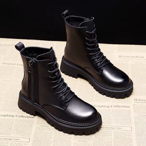 Martin Boots Female British Style Thick-soled All-match Short Boots