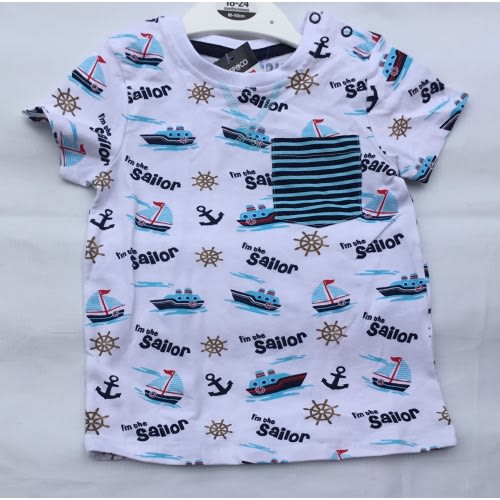 Boys Sailor Top - Multicolor