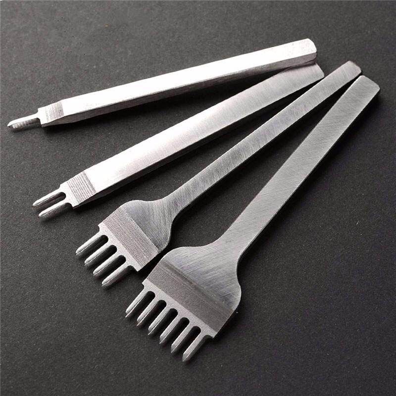 3mm Leather Craft Pricking Iron Diamond Stitching Hole Punch Tools 2 Teeth