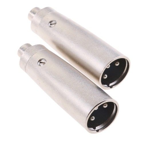 2 Pieces Of XLR MALE TO RCA FEMALE ADAPTER