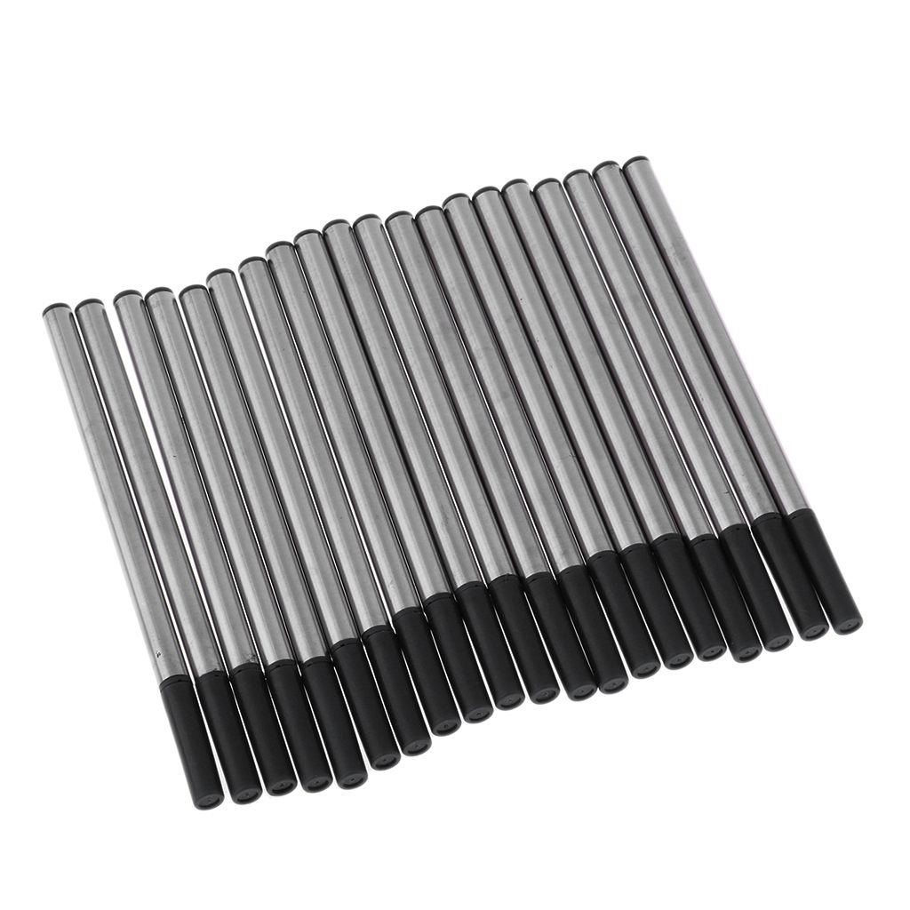 Pack Of 20 Refills Metal Standard Size Refill With 0.5mm Fine Black