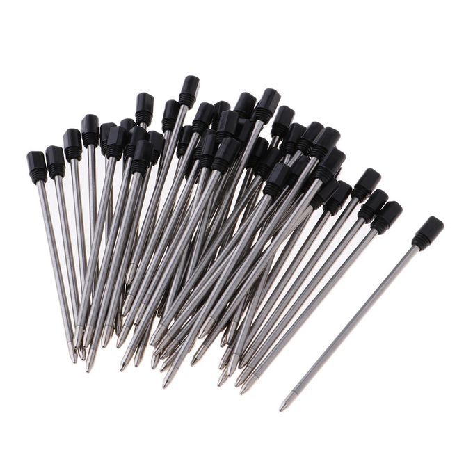 Lot/50pcs Metal Rollerball Pen Pen Refill,1mm Nib Black