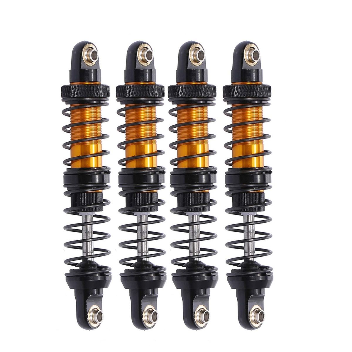 4pcs Adjustable 70mm Metal Shock Absorber Damper For 1/10