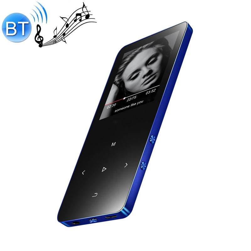 X2 1.8 Inch Touch Screen Bluetooth MP3 MP4 Music Player-Blue
