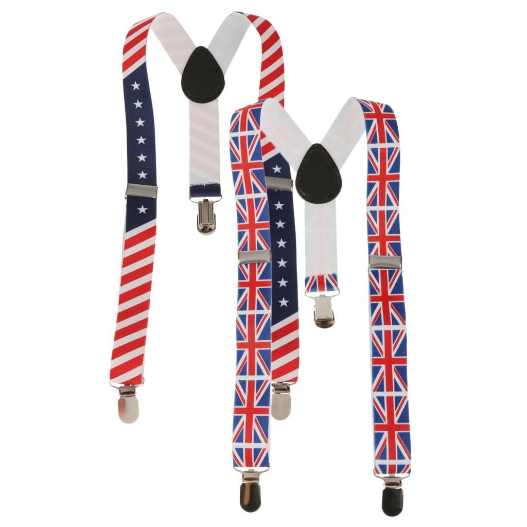 2pcs Print Suspenders Belts For Kid Fancy Dress  Children