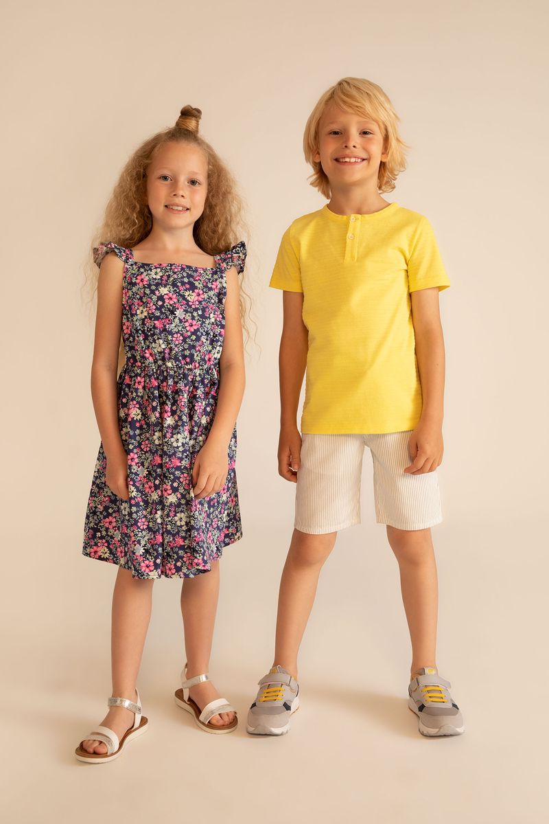 Boy Bermuda Cotton -White-