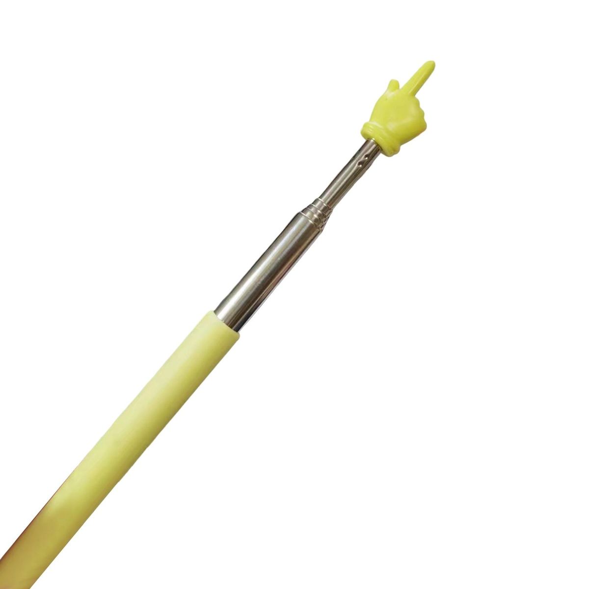 Extendable Finger Stick Telescopic Handheld Presenter for Classroom Yellow