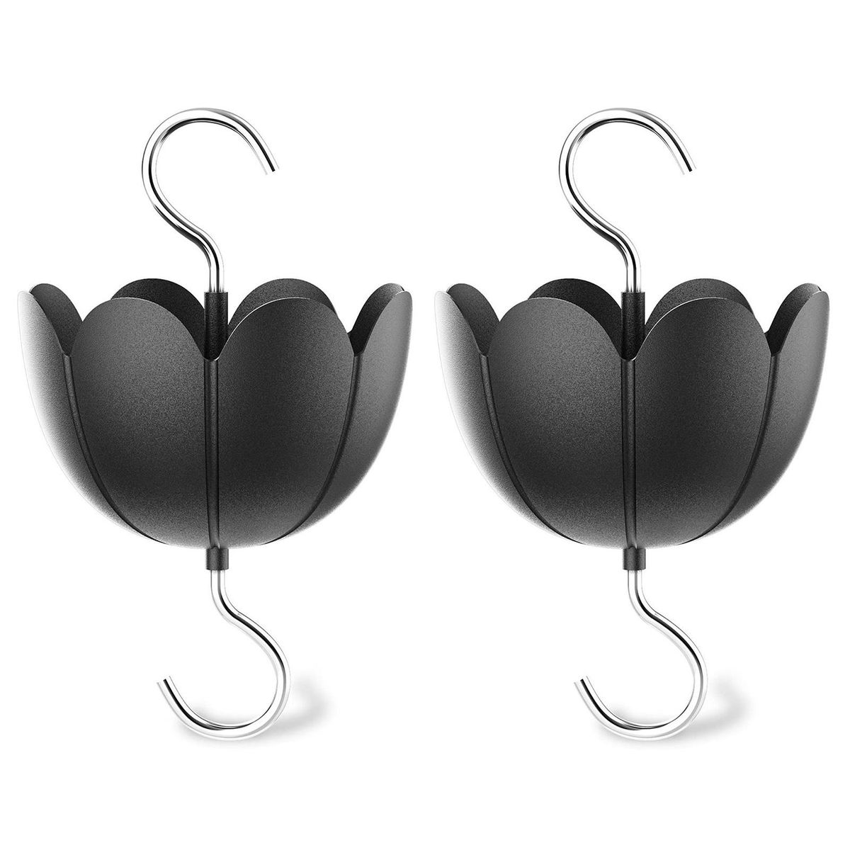 1Pc2Pcs Feeder Ant Guard Hummingbird Feeder Ant Guard Black