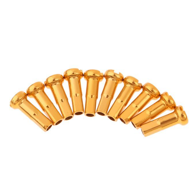 10 Count Bike 14G Spoke Nipples End Caps Ends MTB Road Bicycle Golden