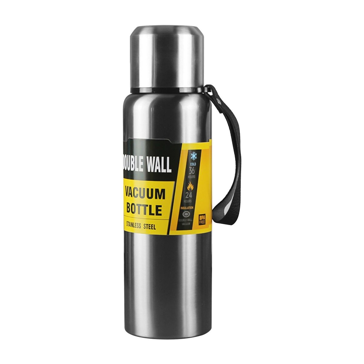 34oz Vacuum Insulated Wide Mouth Bottle Stainless Steel