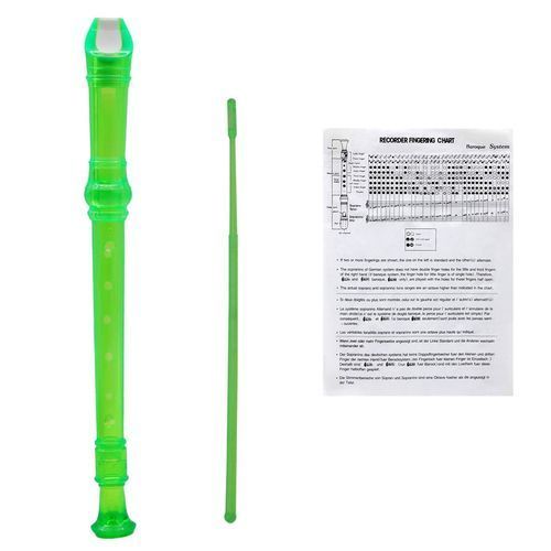 Music Instrument 8 Hole Soprano Recorder With Clean Rod