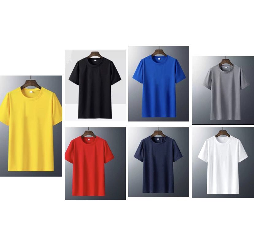 7 In 1 Unisex T- Shirt Round Neck Plain Polo Tee