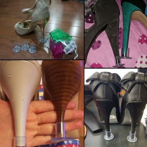 High Heel Protector Stopper Guard (Medium Size) 1 Pair - Clear