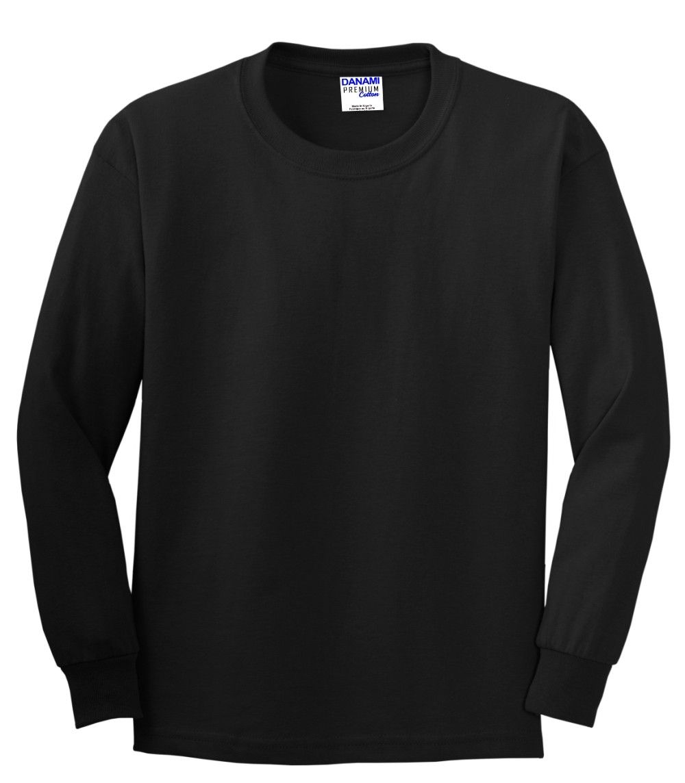 Plain Long Sleeve T-Shirt- Black