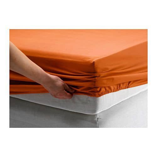 Fitted Sheet Mattress Protector -Orange