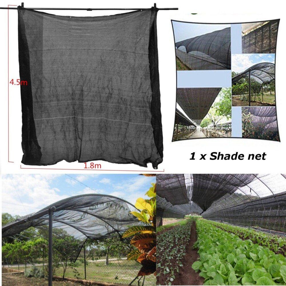 4.5mx1.8m 90% UV Fabric Outdoor Sunscreen Sunblock Shade Cloth Plant Cover Net