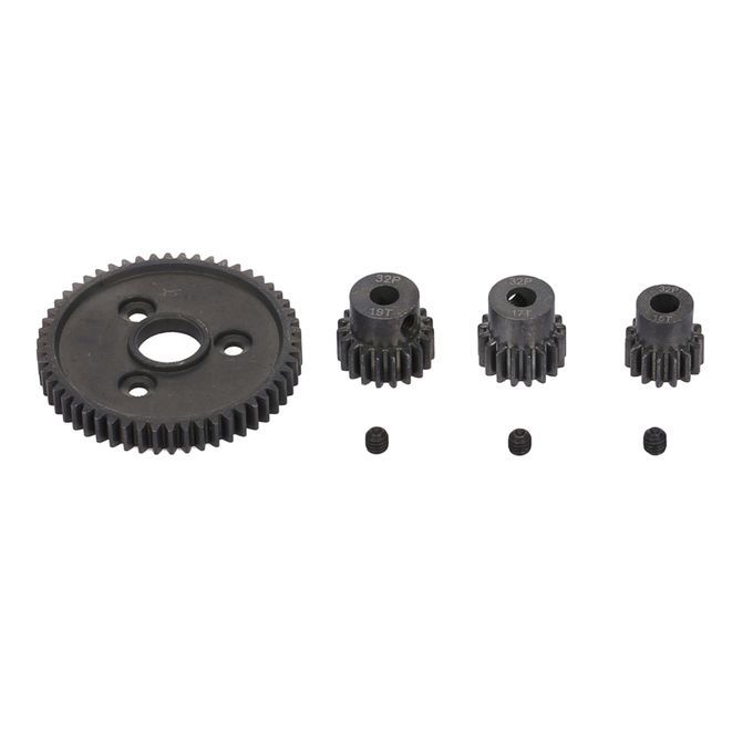 Steel 54T 0.8 32P Spur Motor W/ Pinions Set Fit For Traxas Slash 4x4 1