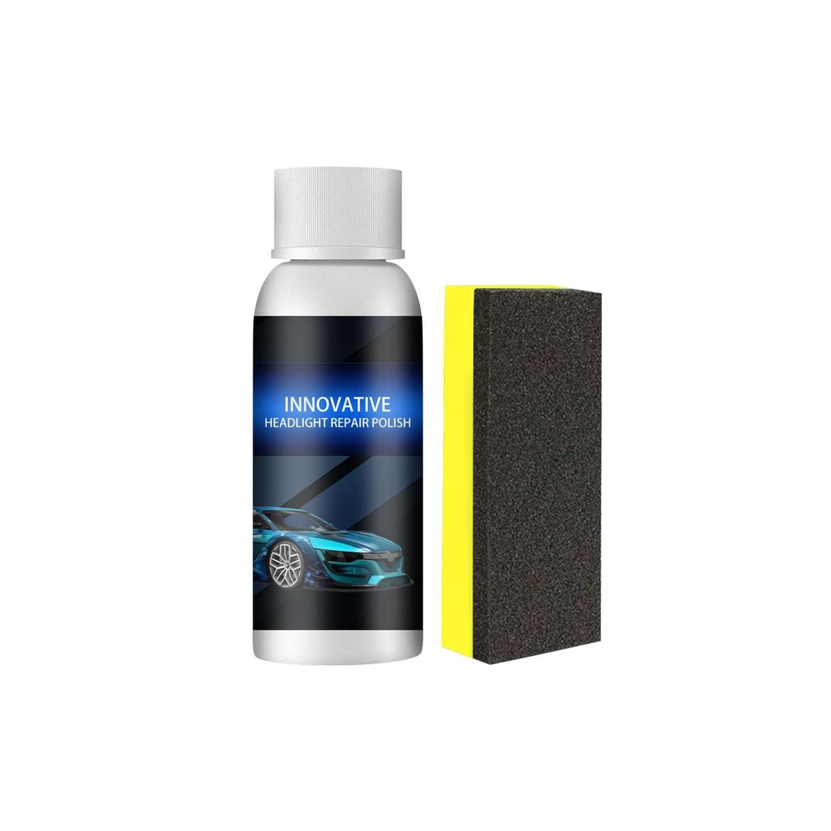 Car Headlight Repair Fluid Polish Cleanser - Restoration Kit